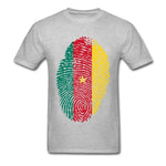 Cameroon Fingerprint T-Shirt AlansiHouse GRAY S 