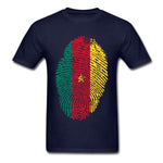 Cameroon Fingerprint T-Shirt AlansiHouse Navy Blue S 