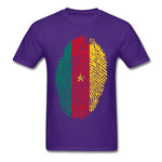 Cameroon Fingerprint T-Shirt AlansiHouse Purple S 