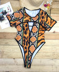 Classic African Printed Two Piece Women's Swimsuit AlansiHouse 