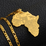 Classic Gold African Pendant AlansiHouse 