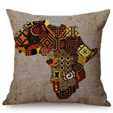 Colorful Fashion African Girl Cushion Covers AlansiHouse 45x45cm K 