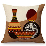 Colorful Fashion African Girl Cushion Covers AlansiHouse 45x45cm L 