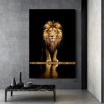Contemporary African Lion Canvas Painting AlansiHouse 
