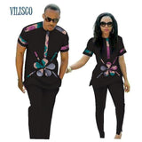 Couples African Print Top and Pants Sets AlansiHouse 12 S 
