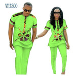 Couples African Print Top and Pants Sets AlansiHouse 6 S 