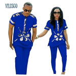 Couples African Print Top and Pants Sets AlansiHouse 