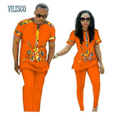 Couples African Print Top and Pants Sets AlansiHouse 9 S 