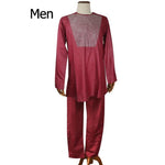 Couples Traditional African Clothing Sets AlansiHouse men red 4XL 