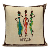 Dancing Lady Africa Geometric Pillow Covers AlansiHouse 450mm*450mm 12 