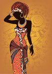 Decorative African Artwork Canvas Paintingss AlansiHouse 20x40cm no frame P1902 