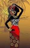 Decorative African Artwork Canvas Paintingss AlansiHouse 20x40cm no frame P1903 