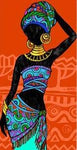 Decorative African Artwork Canvas Paintingss AlansiHouse 20x40cm no frame P1904 