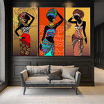 Decorative African Artwork Canvas Paintingss AlansiHouse 