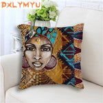 Decorative Cushion Covers of Africa Paintings AlansiHouse 450mm*450mm 1 as picture 