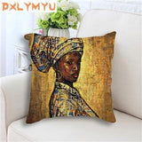 Decorative Cushion Covers of Africa Paintings AlansiHouse 450mm*450mm as picture 