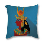 Egyptian Art African Impression + Exotic Decoration Throw Pillow Case AlansiHouse 450mm*450mm 1 as picture 