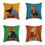 Egyptian Art African Impression + Exotic Decoration Throw Pillow Case AlansiHouse 