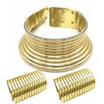 Egyptian-Style Gold Jewelry Sets AlansiHouse Gold sets 40cm 