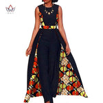 Elegant African Dashiki Design Sleeveless Romper Jumpsuit for Women AlansiHouse 13 XL 