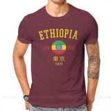 Ethiopia Tokyo Games Sports Competition Shirt AlansiHouse Burgundy XXXL 