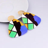Ethnic Colorful Wooden Earrings AlansiHouse A4 