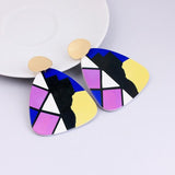 Ethnic Colorful Wooden Earrings AlansiHouse A5 