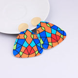 Ethnic Colorful Wooden Earrings AlansiHouse B1 
