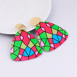 Ethnic Colorful Wooden Earrings AlansiHouse B3 