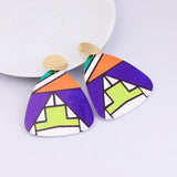 Ethnic Colorful Wooden Earrings AlansiHouse C5 