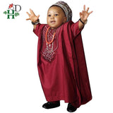 H&D No Cap African Children Dashiki Shirt Pant 3 Piece Set for Boys AlansiHouse 