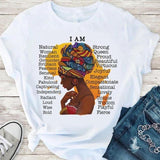 I Am Melanin Women's Graphic T-Shirt AlansiHouse 091305 M 