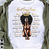 I Am Melanin Women's Graphic T-Shirt AlansiHouse 091306 L 