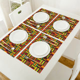 Kenyan Geometric Printed Kitchen Placemats AlansiHouse 