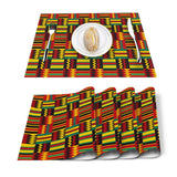 Kenyan Geometric Printed Kitchen Placemats AlansiHouse 