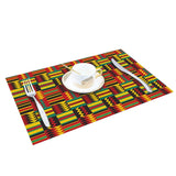 Kenyan Geometric Printed Kitchen Placemats AlansiHouse 