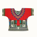 Kids Traditional African Dashiki AlansiHouse red for kids S 