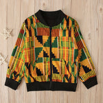 Kids Windproof African Dashiki Jacket AlansiHouse 