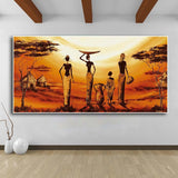 Large African Abstract Art Oil Canvas Painting AlansiHouse 