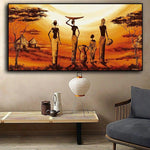 Large African Abstract Art Oil Canvas Painting AlansiHouse 