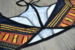 Long Sleeve High Wait African Dashiki Swimsuit AlansiHouse 