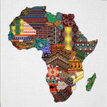 Map of Africa Canvas Art Painting AlansiHouse 100x100cm no frame 1 