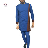 Men 2 Piece Pants Sets + African Design Casual Long Top Shirt AlansiHouse 