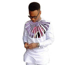 Men's African Ankara Fashion Long Sleeve Shirt AlansiHouse 13 XS 