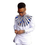 Men's African Ankara Fashion Long Sleeve Shirt AlansiHouse 2 S 