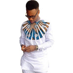 Men's African Ankara Fashion Long Sleeve Shirt AlansiHouse 5 XS 