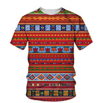 Men's African Dashiki Print T-Shirt and Shorts Set III AlansiHouse Tee-D 5XL China