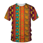 Men's African Dashiki Print T-Shirt and Shorts Set III AlansiHouse Tee-E 6XL China