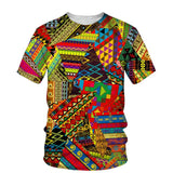 Men's African Dashiki Print T-Shirt and Shorts Set III AlansiHouse Tee-G 6XL China