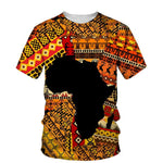 Men's African Dashiki Print T-Shirt and Shorts Set III AlansiHouse Tee-H XL China
